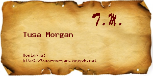 Tusa Morgan névjegykártya